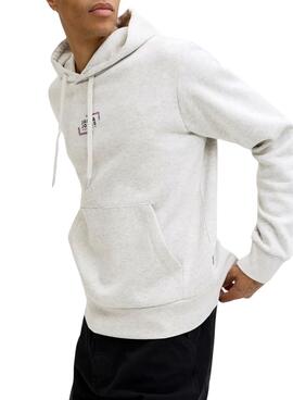 Sudadera Jack and Jones Corp gris para hombre