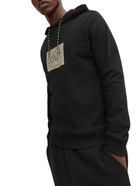 Sudadera Jack and Jones Rain negro para hombre
