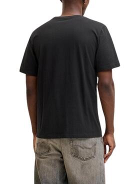 Camiseta Jack and Jones Rain negro para hombre