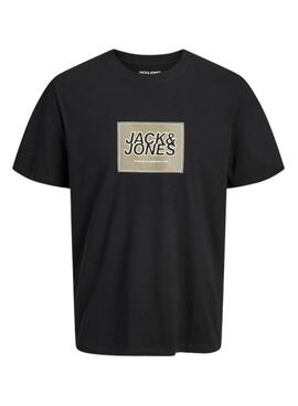 Camiseta Jack and Jones Rain negro para hombre