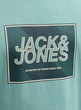 Camiseta Jack and Jones Rain turquesa para hombre