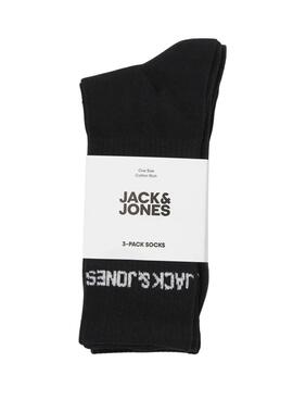 Pack calcetines Jack and Jones Melvin negro para hombre