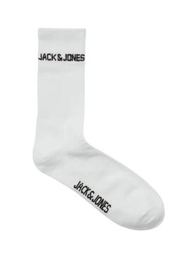 Pack calcetines Jack and Jones Melvin blanco para hombre