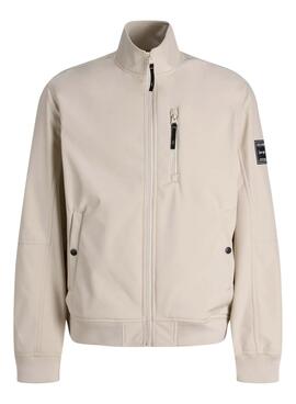 Cazadora Jack and Jones Parker beige para hombre