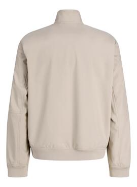 Cazadora Jack and Jones Parker beige para hombre