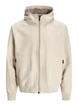 Cazadora Jack and Jones Perfect bomber beige para hombre
