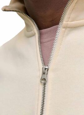 Sudadera Jack and Jones Norrebro beige para hombre