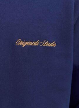 Sudadera Jack and Jones Norrebro azul para hombre