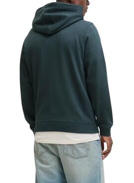 Sudadera Jack and Jones Norrebro Hood verde para hombre