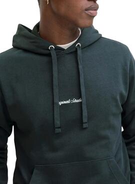 Sudadera Jack and Jones Norrebro Hood verde para hombre
