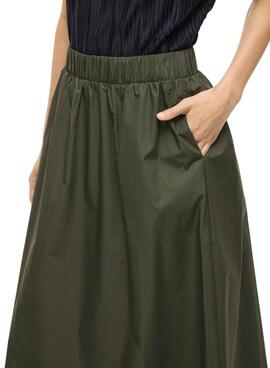 Falda Vila Visophie verde para mujer