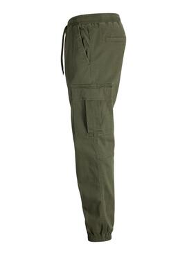 Pantalón cargo Jack and Jones Kane Dylan verde para hombre