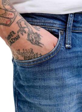 Pantalón vaquero Jack and Jones Clark azul para hombre