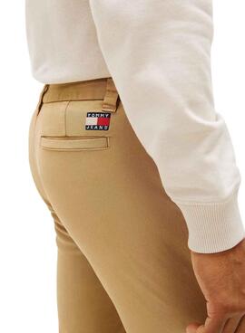 Pantalón Tommy Jeans Scanton chino beige para hombre