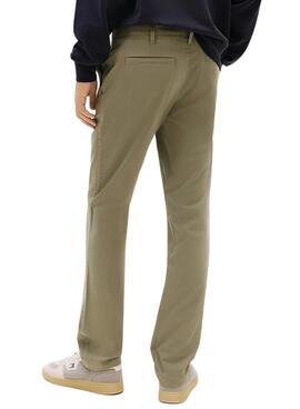 Pantalón Tommy Jeans Scanton chino verde para hombre