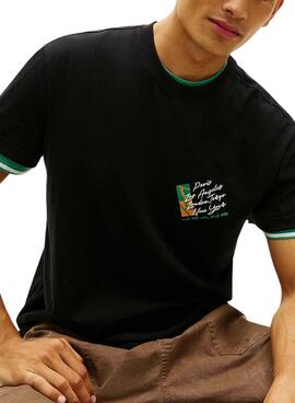 Camiseta Tommy Jeans Shift negro para hombre