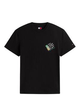 Camiseta Tommy Jeans Shift negro para hombre