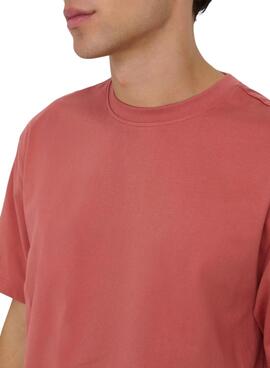 Camiseta Only and Sons Fred coral para hombre
