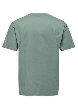 Camiseta Only and Sons Fred turquesa para hombre