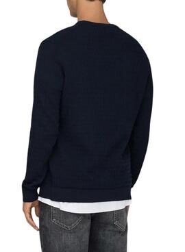Jersey Only and Sons Wyler azul marino para hombre