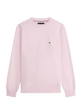 Sudadera Tommy Hilfiger básica rosa para hombre