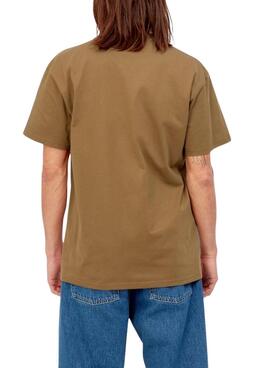 Camiseta Carhartt Chase marrón para hombre