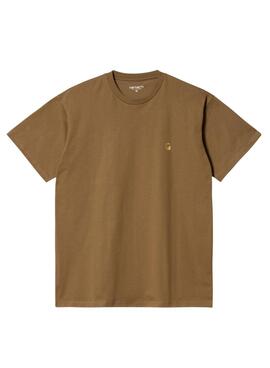 Camiseta Carhartt Chase marrón para hombre