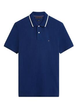 Polo Tommy Hilfiger Pique azul para hombre