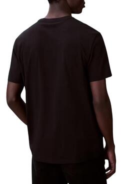 Camiseta Calvin Klein Jeans Micro Monologo negro para hombre
