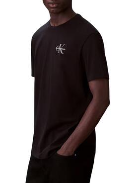 Camiseta Calvin Klein Jeans Micro Monologo negro para hombre