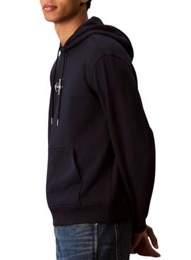 Sudadera Calvin Klein Jeans Micro Monologo azul marino para hombre