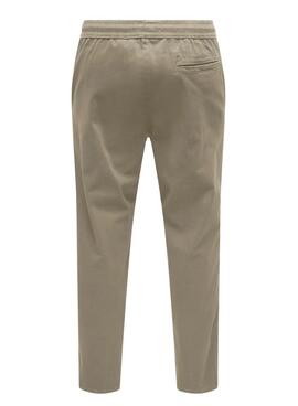 Pantalón Only and Sons Onscam beige para hombre