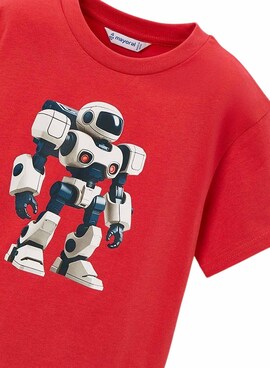 Camiseta Mayoral Robot rojo para niño