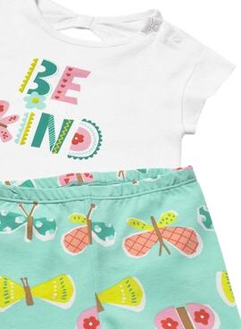 Conjunto Mayoral Be Kind turquesa para bebé