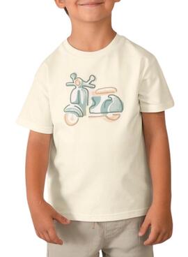 Camiseta Mayoral Vespa blanco para niño