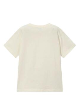 Camiseta Mayoral Robot beige para niño