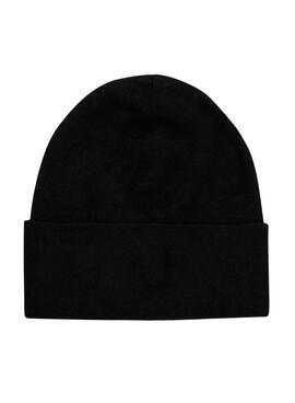 Gorro Calvin Klein Fine Rib negro para hombre