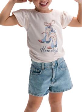 Short vaquero Mayoral tejano básico para niña