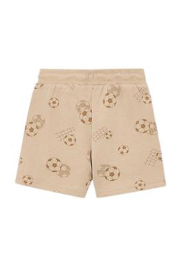 Bermudas Mayoral bolsillos cremallera camel para niño