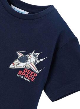 Set dos camisetas Mayoral videojuego rojo y azul marino para niño