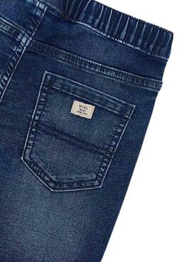 Bermuda vaquera Mayoral jogger azul oscuro para niño