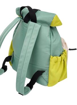 Mochila Mayoral cierre solapa verde para niño y niña