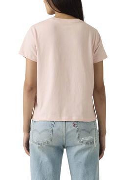 Camiseta Levis básica rosa para mujer