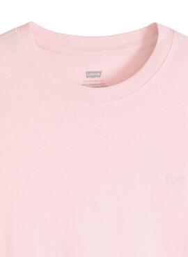 Camiseta Levis básica rosa para mujer