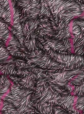 Fular Pieces Bine estampado de zebra para mujer
