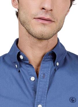 Camisa El Ganso Dyed azul para hombre