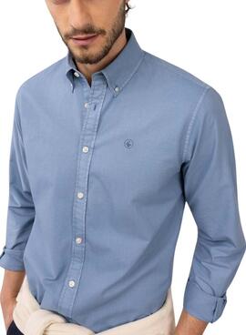 Camisa El Ganso Dyed azul claro para hombre