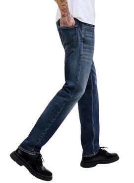 Pantalón vaquero Jack and Jones Mike azul para hombre