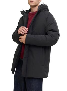 Parka Jack and Jones Wood negro para hombre