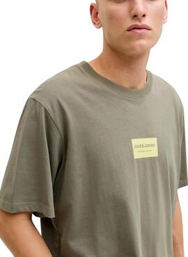 Camiseta Jack and Jones Frank verde para hombre